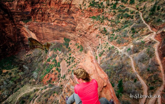 Hidden Canyon overlook 700ft exposure