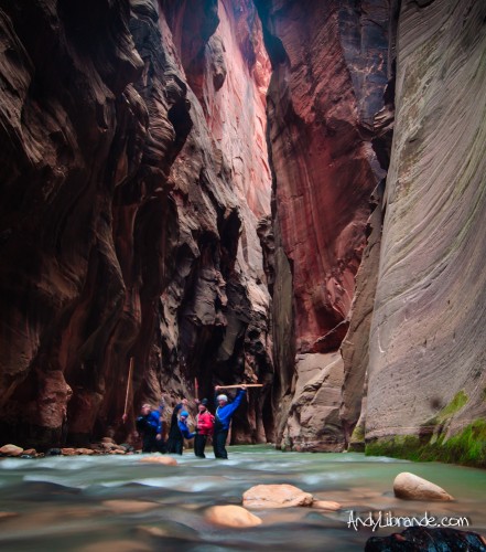 Zion Narrows Drew Andy Caitlin Carrie