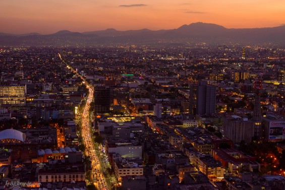 Mexico City viewed fromn Torre Latino