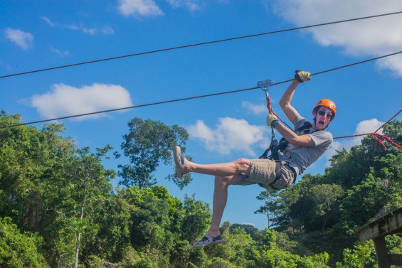 Zip Lining at Monkey Jungle Dominican Republic